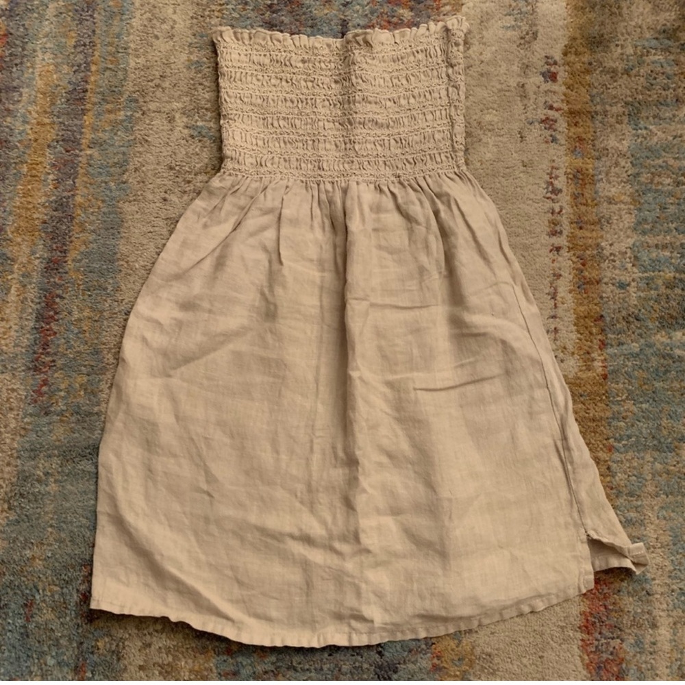 Juicy Couture Cream Strapless Top